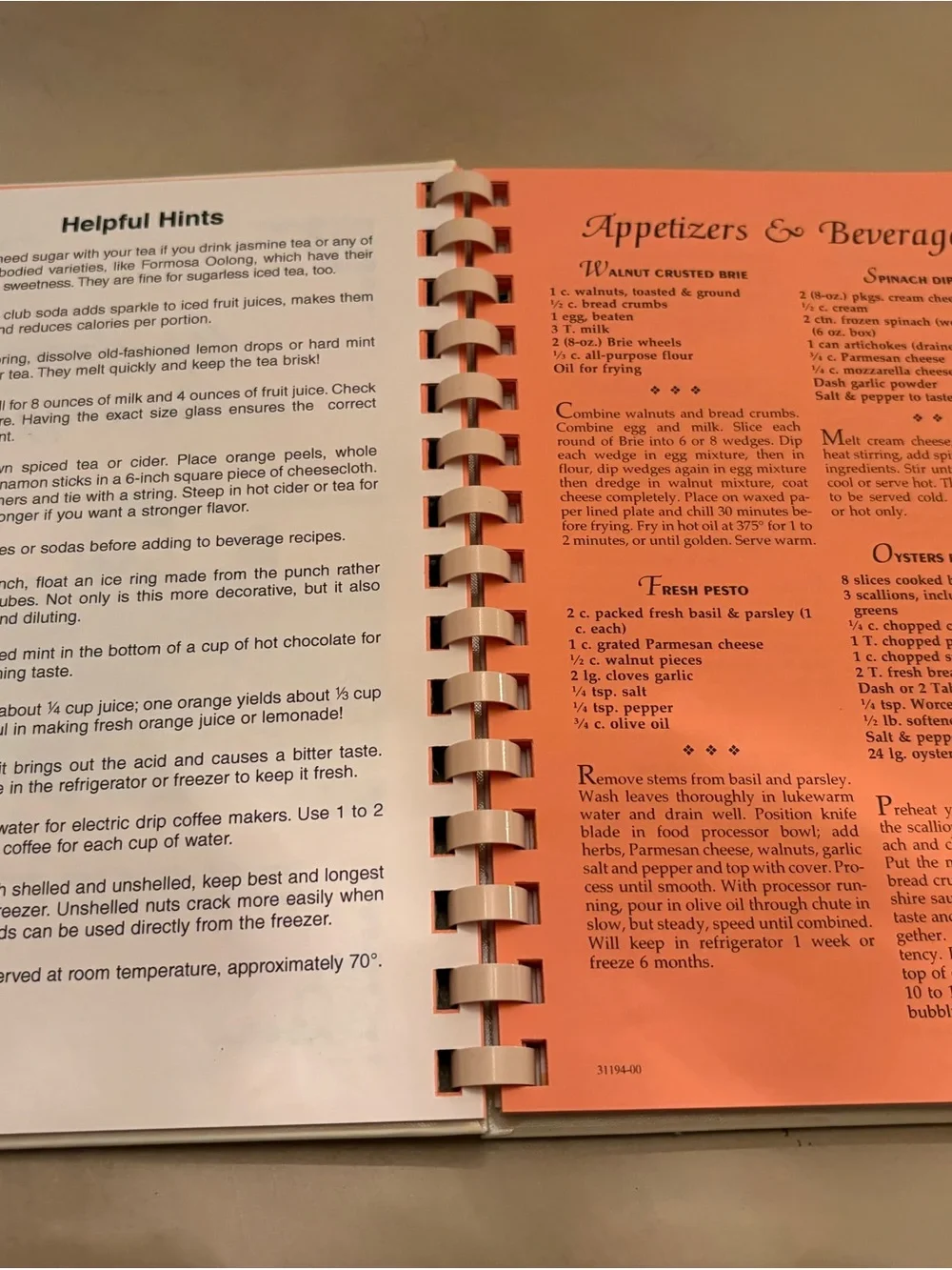 Recipes & Recollections Cookbook - Cream Cover
